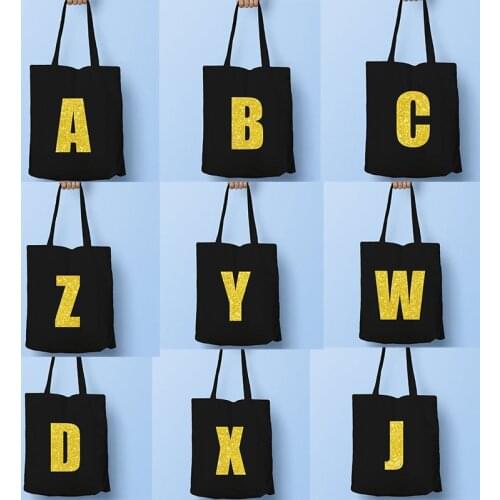 Custom Tote Bag Canvas Bag Graduation Party Shopping Bags Birthday Gift Letter Personal Signature Bags Friendly Gift for Her
