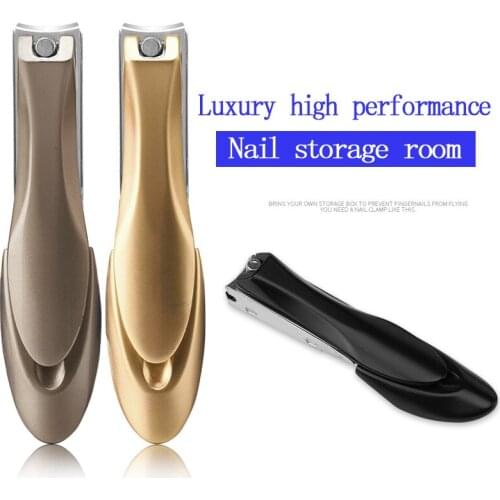 Stainless Steel Fingernail & Toenail & Slant Edge Nail Cutter Trimmer Set with Metal Case