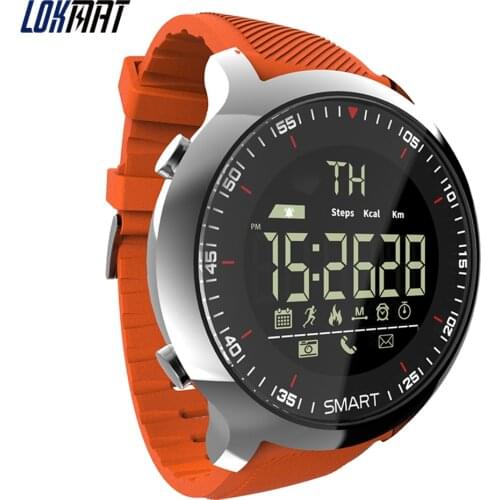 LOKMAT MK18 Bluetooth Smart Watch Men Life Waterproof Pedometer Message Reminder Outdoor Sports smartwatch for ios Android