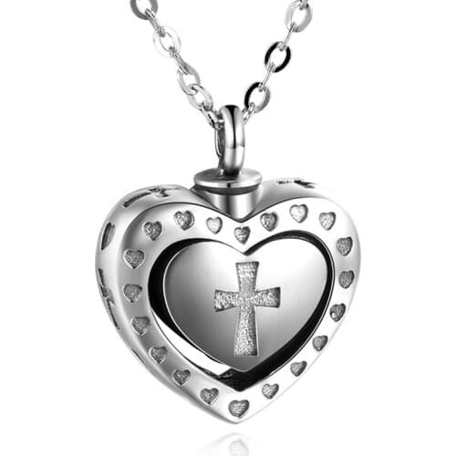 Women Cross Souvenir Stainless Steel Pendant Necklace Decoration Girl Creative Jewelry