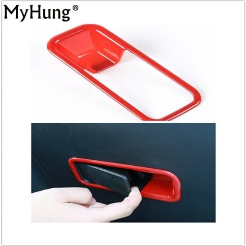 1pc ABS Car Door Handle Cover Co-driver Co-pilot Frame Decoration Sticker Interior Accessories For Jeep Renegade Compass 2017 Up