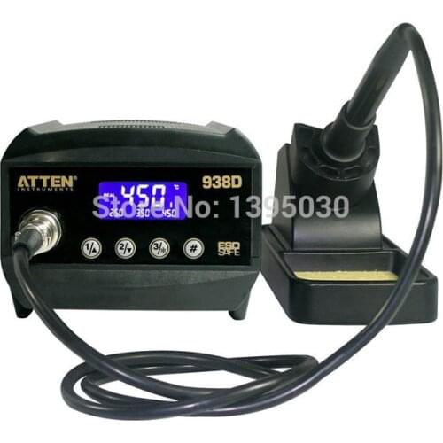 1PC Atten AT938D ESD 60W Digital Welding Desoldering Solder Station Solder Iron LCD Display Thermo-Control Anti-Static