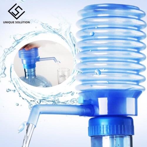 1 piece Push Type Water Bottle Pump for Gallon Bottle Removable Tube Innovative Manual Pump Dispenser Kitchen Supplies