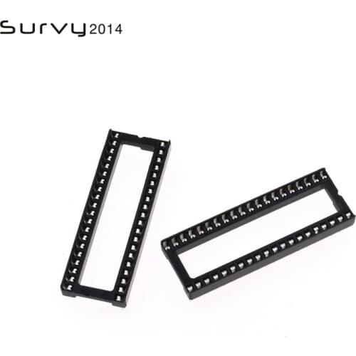 10/20/50PCS IC Socket DIP-40 Pin 2.54mm Integrated Circuit Adaptor Solder Type WIDE diy electronics