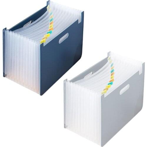 13 Pockets Expanding File Folder A4 Organizer Document Paper Storage Stationery School Office Supplies