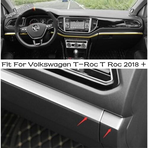 Lapetus Central Control Instrument Panel Decoration Cover Trim 4 Pcs For Volkswagen T-Roc T Roc 2018 - 2021 Accessories Interior