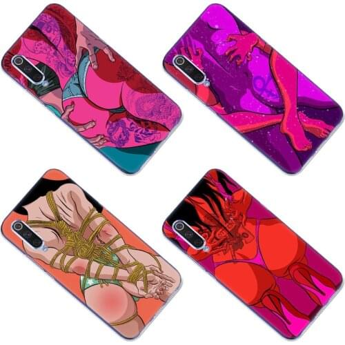 Sexy lady Red lips hot girl Silicone Case for Xiaomi Mi POCO X3 NFC M2 X2 9SE 9T CC9 E A3 Note 10 Lite 10 ULTRA F2 Pro 5G Cover