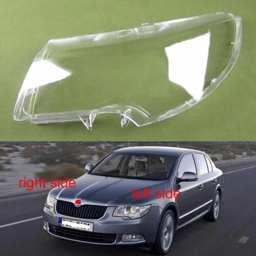 For Skoda Superb 2009 2010 2011 2012 2013 Headlights Cover Headlights Shell Transparent Cover Lampshdade Headlamp Shell Lens