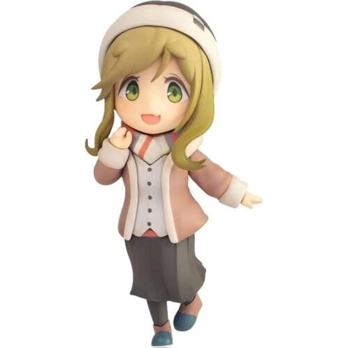 Pre-Sale Anime Yuru Kamp Inuyama Aoi Action Figures Q Version Model Toys Hand-Made 7 Cm Collectible Ornaments Gifts