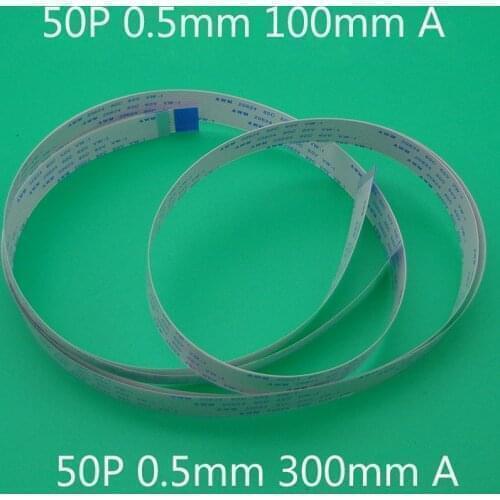 5pcs 50pin pitch 0.5mm length 6cm 10cm 15cm 30cm type A B type / FPC FFC flexible flat cable line AWM 20624 80C 60V
