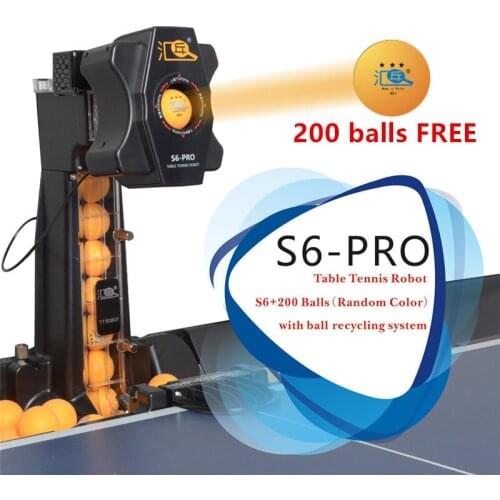 HUIPANG S6-PRO Table Tennis Robot/Machine Easy Assemble Goods for practice Multifunctional Recycle balls