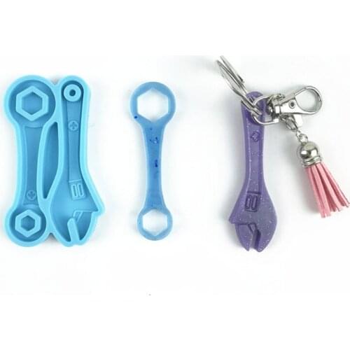 Tool Wrench Epoxy Resin Mold Keychain Pendant Silicone Mould DIY Crafts Jewelry Decor Casting Mold