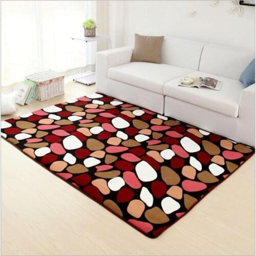 Coral Velvet Carpet Printing Rugs Living Room Decoration Carpet Bedroom Bedside Foot Mat Bathroom Kitchen Door Mat Foot Mat
