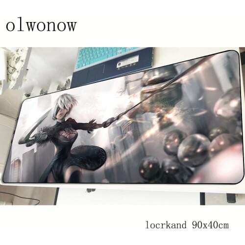 Nier automata mousepad 90x40cm Cartoon gaming mouse pad gamer mat Aestheticism computer desk padmouse keyboard large play mats