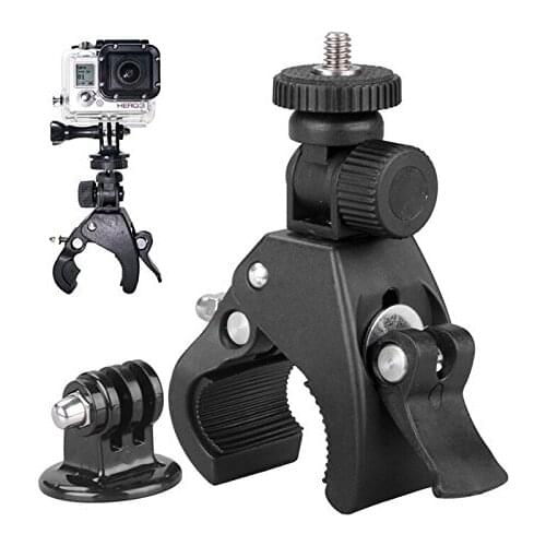 Bicycle Motorcycle Mount Holder Clip for GoPro Hero 1 2 3 3 + 4 HD Sports Camera Action camera video camera for Pipe Diameter