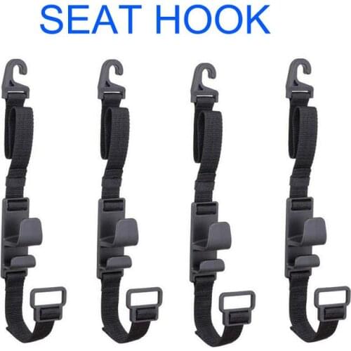4PCS/Set Car Seat Headrest Hooks Durable Backseat Headrest Hanger Storage For Handbags Purses Coats Headrest Bottle Holder