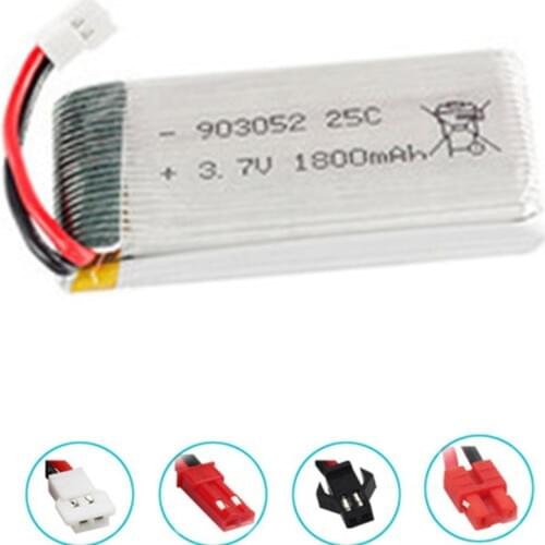 3.7v 1800mah lipo battery for KY601S SYMA X5 X5S X5C X5SC X5SH X5SW X5HW X5UW M18 H5P HQ898 H11D H11C RC drone Part 3.7v battery