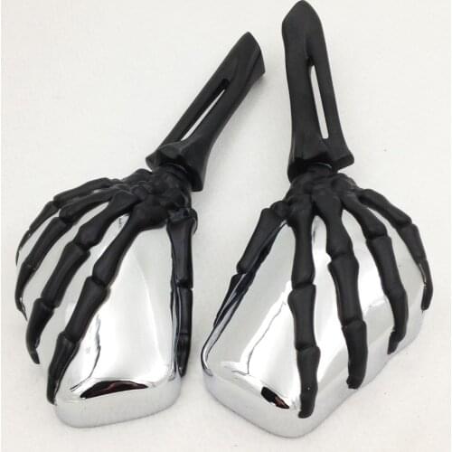 Motorcycle Claw Skull Skeleton Hand Side Rearview Mirrors For Yamaha Road Royal Max VStar 1100 1300 1600 1700 Warrior Virago