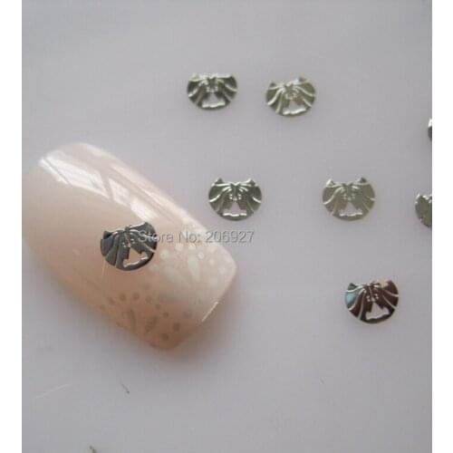 MS252-1 100pcs Silver Cute Gemini Constellation Metal Sticker Nail Art Metal Sticker Nail Art Decoration Non-adhesive Sticker