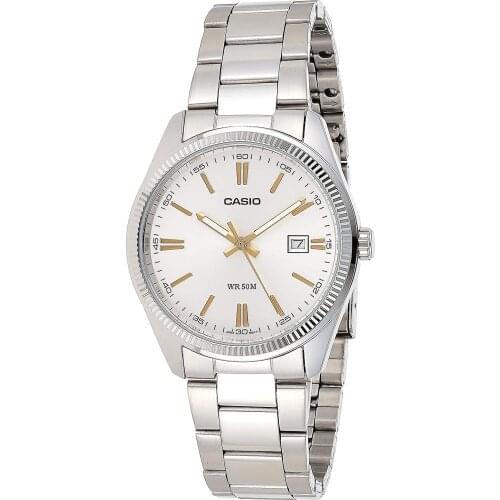 Casio 7A2VDF A488 Wristwatch Silver Coloured Mens, Stainless Steel Silver Casio watch wrist watch men top brand luxury quartz