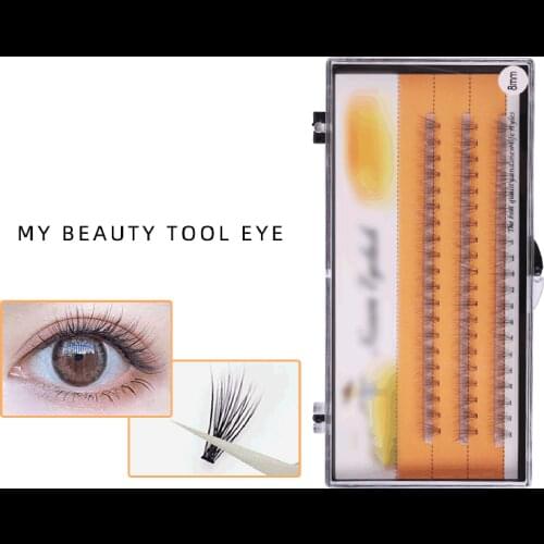 Grafting eyelashes 0.07 hot melt hair grafting spot chemical fiber false eyelashes natural single cluster planting eyelashes