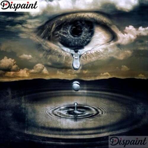 Dispaint Full Square/Round Drill 5D DIY Diamond Painting "Eye tears" Embroidery Cross Stitch 3D Home Decor A10880