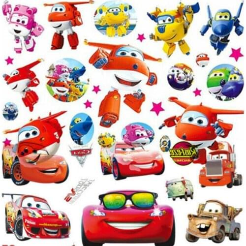 New 3D Kid Movie Cartoon Temporary Tattoo Sticker CG Serial Child Body Fake Waterproof Tatoo Pinky Car Baby Gift Inspired 100pcs