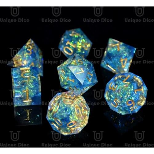 New HD Polyhedral Dice Sets D&D Dice for Dungeon and Dragons RPG Role Playing Games MTG Pathfinder Table Top Games 7 Dice Set