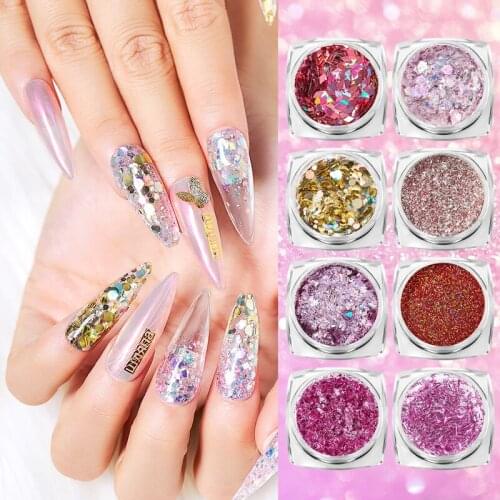 Nail Powder Nail Glitter Shinning Tips Nail Chrome Pigment Dust Polish Decor Nail Art Pigment Decorations Manicure Accessories