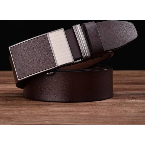 Leather Belts for Men NEW Mens Waistband New Toothless buckle belt Mens vintage strape width:3.4cm