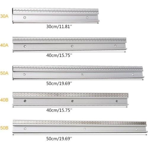 45Type T Track with Scale T-tracks Slot Miter Track DIY Table Saw Workbench Tool N58A