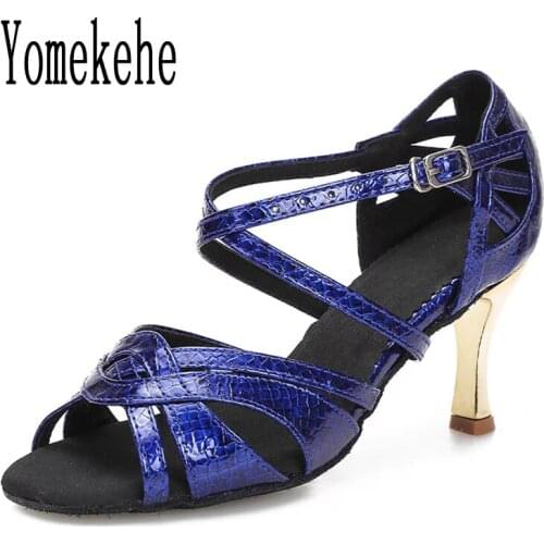 Women Professional Dancing Shoes Modern Ballroom Dance Shoes Ladies Girls Tango Latin Dance Shoes Heeled 5/6/7.5CM Hot Selling