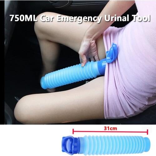 750ML Universal Car Emergency Urinal Tool Outdoor Portable Reusable Mini Toilet For Travel Camp Hiking Potty Children Training