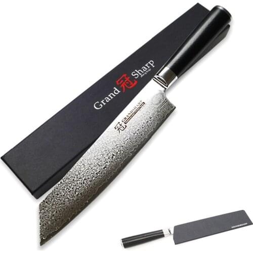 8.3 Inch Kiritsuke Japanese Knives 67 Layers VG-10 Damascus Steel Ultra Sharp Cleaver Sashimi Kitchen Knives G10 Handle Gift Box