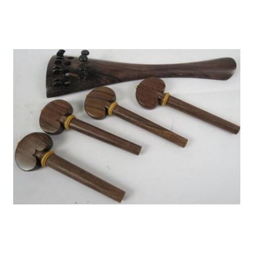 1set of 4/4 Cello parts,nice rosewood parts (tailpiece&pegs)