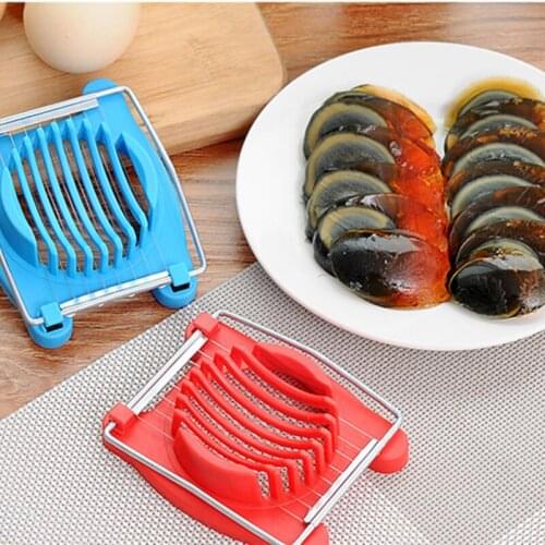 1Pc Stainless Steel Egg Device Multifunction Quality Household Egg Cutter Sectione Cutter Kitchen Boiled Egg Slicer Tools
