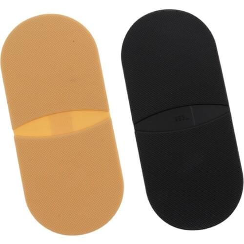 4x Rubber Glue On Shoes Heels Replacement Repair Anti-Slip Pad Skin & Black