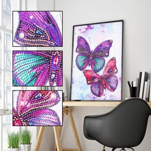 5D DIY Diamond Painting Animal Butterfly Square Diamond Embroidery Crystal Rhinestone Embroidery Home Decoration Gift