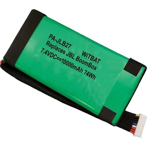 7.4V 10000mAh Original size battery For JBL BoomBox GSP0931134 01PA-JBL27 God of Music batteries+track
