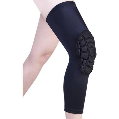 Basketball Honey-comb Long Knee Pad Protective Knee Protector Fitness Equipment Sports Protection Elastic A Variety Of Colors