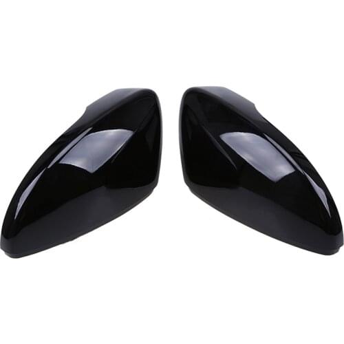 POSSBAY Driver Side Mirror Cover Casing Fit for VW Passat CC 09-12 SCIROCCO 09-17 Car Rearview Mirror Shell ABS Gloss Black