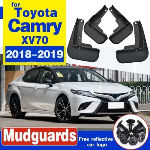 Car Mud Flaps For Toyota Camry 2018 2019 SE XSE Sport Mudflaps Splash Guards Mud Flap Mudguards Fender Styling Set Molded