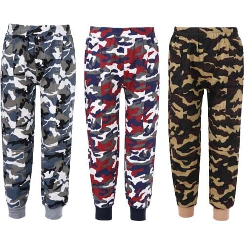 Kids Camouflage Pants Boys Casual Sports Pants Fashion Cargo Pants For Teenage Boys Clothes Children Trousers Jogger Sweatpants
