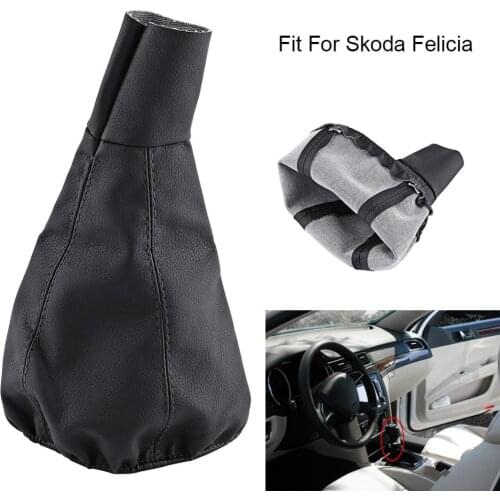 For Skoda Felicia Car Gear Shift Stick Gaiter Boot PU Leather Dust Cover Replacement