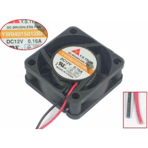 Y.S TECH YW04015012BH DC12V 0.16A 40x40x15mm 2-Wire Server Cooling Fan