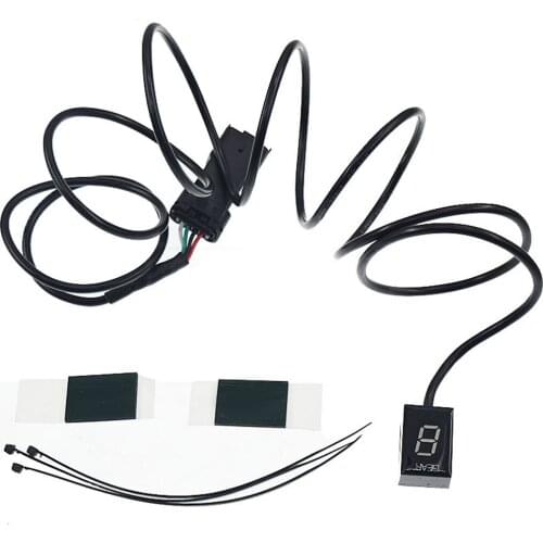 Motorcycle LCD Electronics 1-6 Level Gear Indicator Digital Gear Meter Accessories For Ducati 1198 2009-2017 Hypermotard 796 821