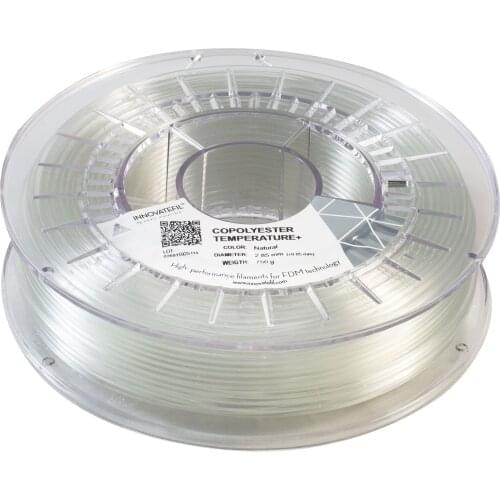 INNOVATEFIL CO-POLYESTER TEMP +, 2.85mm, NATURAL, 750g Smart Materials 3D printing filament
