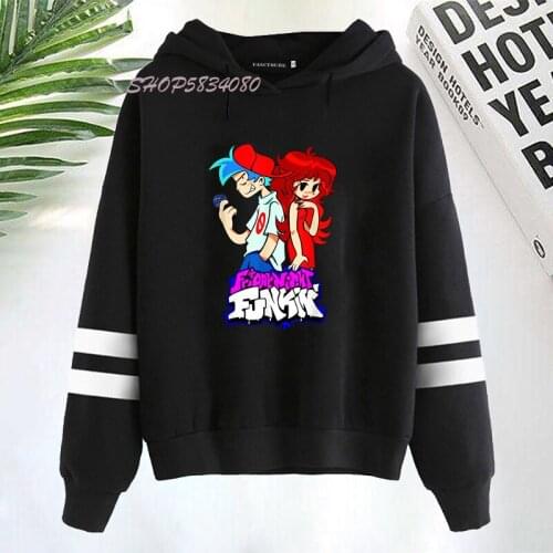 Kawaii Hoodie Aesthetic Loose Friday Night Funkin Printed Clothes Harajuku Women Clothing Casual Streetwear Women Sweatshirts