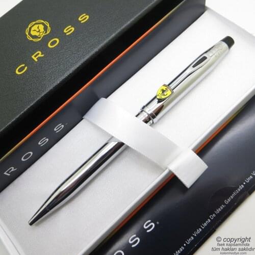 Cross Ferrari FR0082WG-121 Century II Chrome Ballpoint Pen | Cross Pen | İsme Special Pen