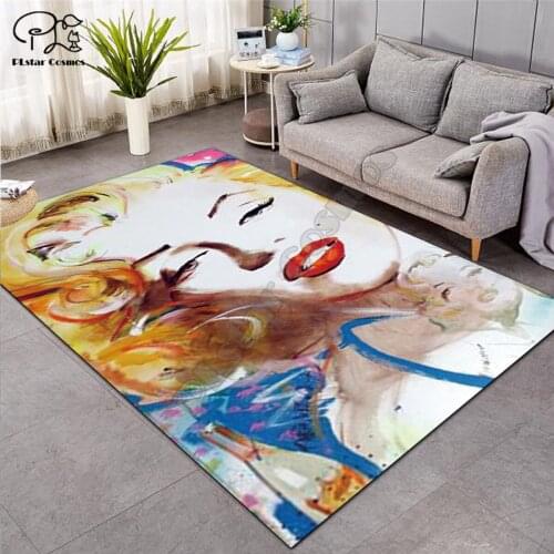Marilyn Monroe Carpets Soft Flannel 3D Printed Rugs Mat Rugs Anti-slip Large Rug Carpet Home Decoration style-5